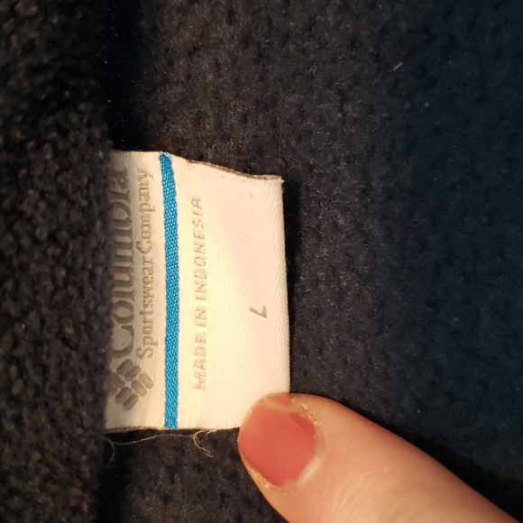 Columbia men's large blue and gray full zip fleece jacket - Picture 5 of 6